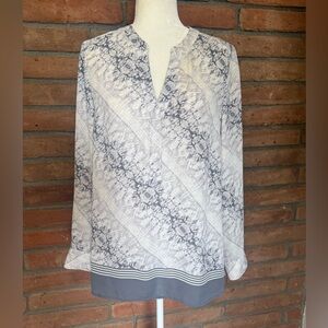 Gray Patterned Women's Top